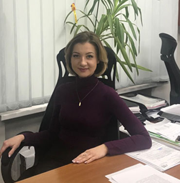 Ведущий экономист Калиниченко Евгения Васильевна